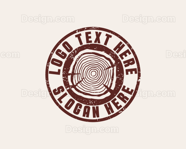 Carpenter Lumberjack Wood Logo