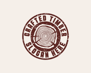 Carpenter Lumberjack Wood logo design