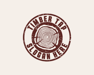 Carpenter Lumberjack Wood logo design