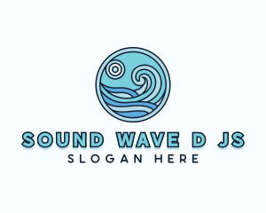 Surfing Waves Resort logo design