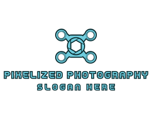 Drone Lens Shutter logo design