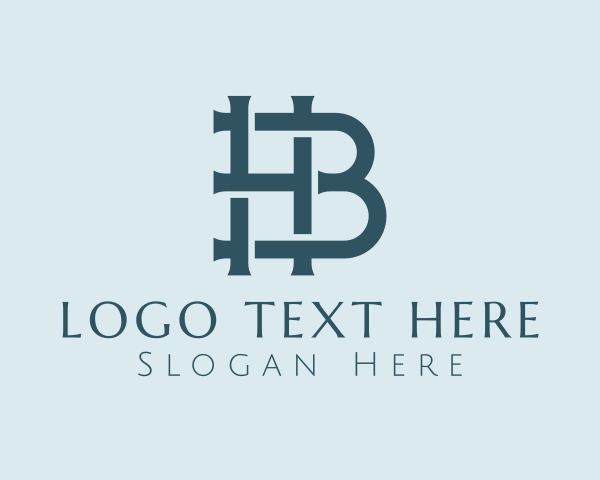 Letter Hb logo example 1