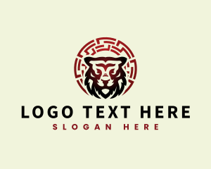 Zodiac Tiger Animal logo