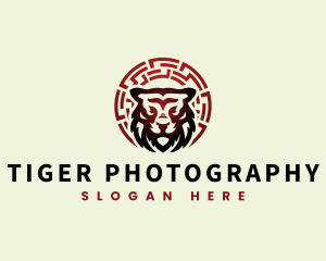 Zodiac Tiger Animal logo