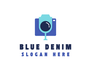 Blue Party Camera logo design