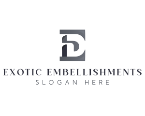 Elegant Boutique Letter ED logo design