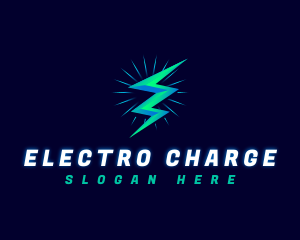 Electric Thunderbolt Lightning logo design