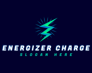 Electric Thunderbolt Lightning logo design