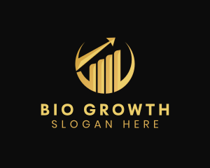 Graph Stock Market Growth logo design