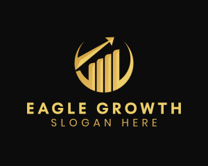 Graph Stock Market Growth logo design