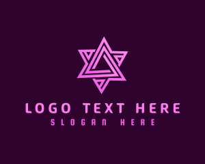 Abstract Tech Triangle logo