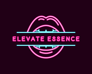 Erotic Lips Mouth Neon logo