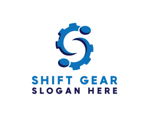 Blue Gear S logo design