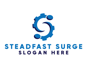 Blue Gear S logo design