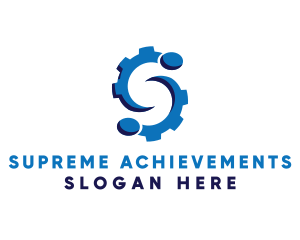 Blue Gear S logo design