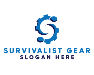 Blue Gear S logo design