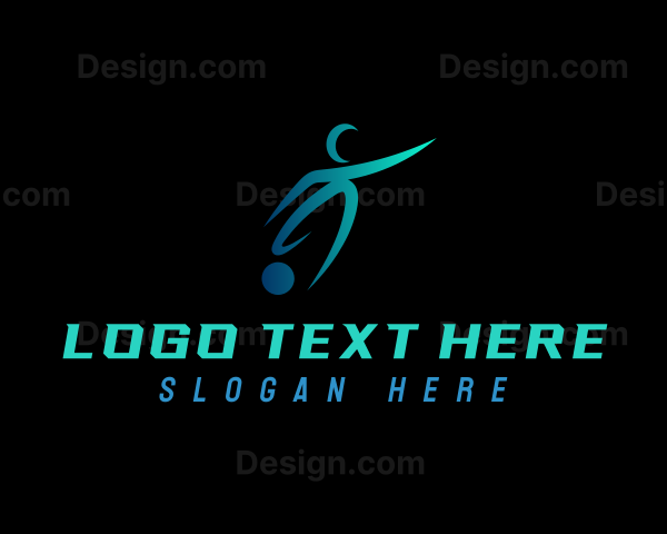 Football Sports Athlete Logo