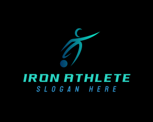 Football Sports Athlete logo design