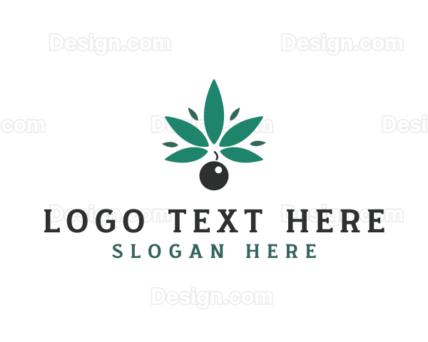 Marijuana Cannabis Bomb Logo