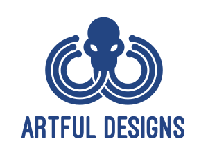 Blue Octopus Startup Business logo design