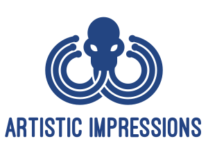 Blue Octopus Startup Business logo design