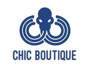 Blue Octopus Startup Business logo design