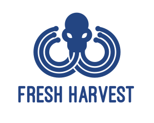 Blue Octopus Startup Business logo design