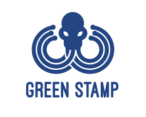 Blue Octopus Startup Business logo design