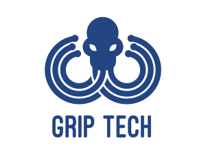 Blue Octopus Startup Business logo design