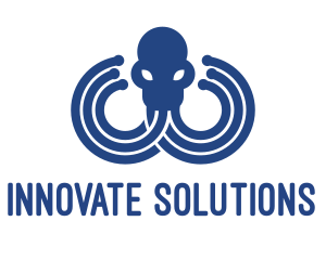 Blue Octopus Startup Business logo