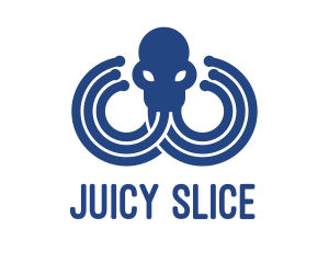 Blue Octopus Startup Business logo design