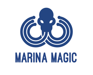 Blue Octopus Startup Business logo design