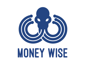 Blue Octopus Startup Business logo design