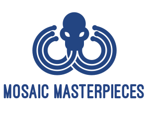 Blue Octopus Startup Business logo design