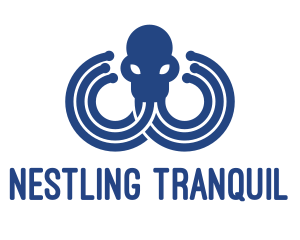 Blue Octopus Startup Business logo design