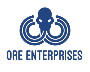 Blue Octopus Startup Business logo design