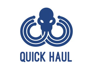 Blue Octopus Startup Business logo design