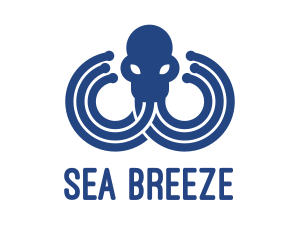 Blue Octopus Startup Business logo design