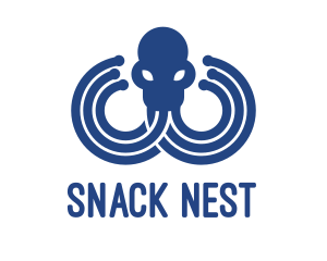 Blue Octopus Startup Business logo design