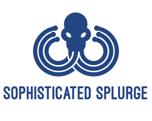 Blue Octopus Startup Business logo design