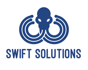 Blue Octopus Startup Business logo design