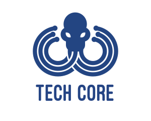 Blue Octopus Startup Business logo design