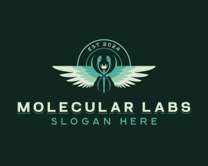 Medical Caduceus Lab logo design