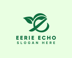 Gardening Plant Letter E logo design