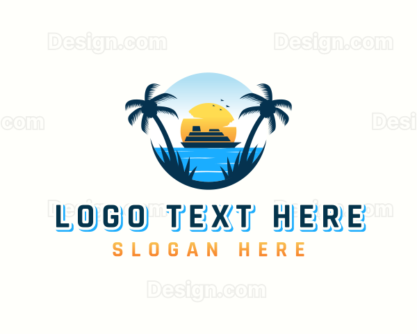 Travel Cruise Tourism Logo