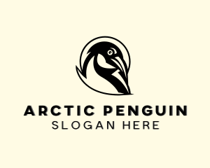 Antarctic Wildlife Penguin  logo