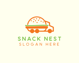 Burger Food Truck logo design