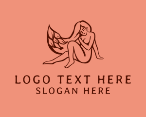 Organic Nude Woman Beauty logo