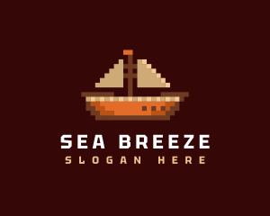 Sea Voyage Ship logo design