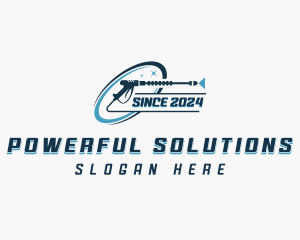 Sanitation Pressure Washer logo design